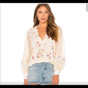 FREE PEOPLE ‘Boogie All Night’ printed blouse